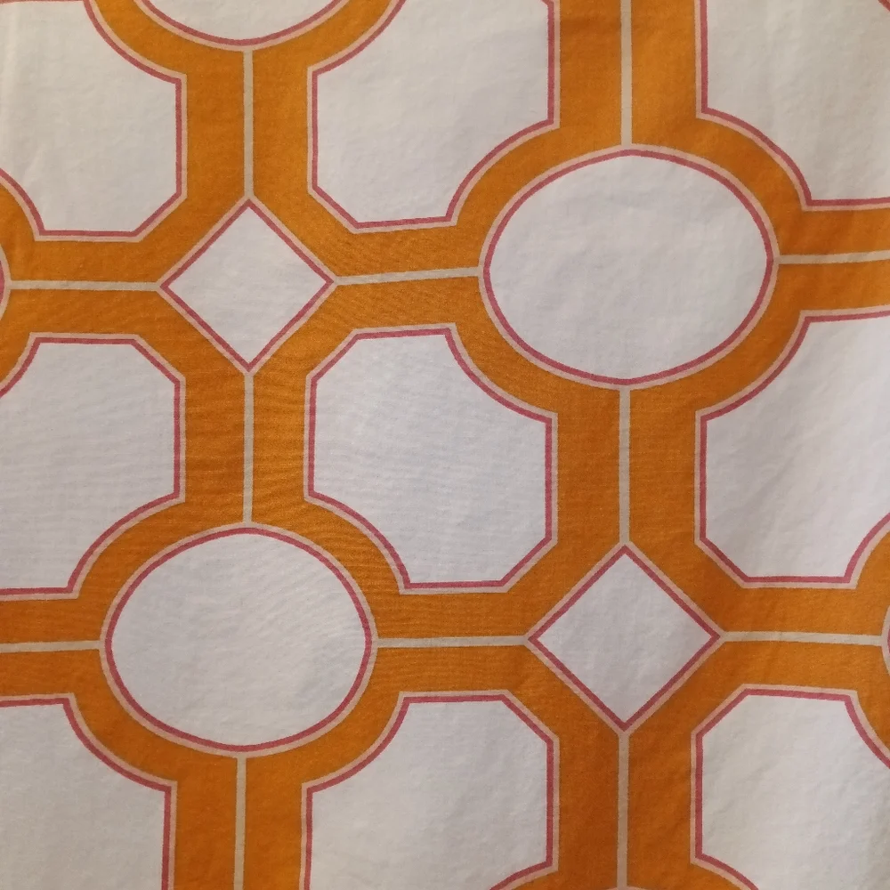 Pottery Barn Nova Geo *Single* Standard Sham Orange/White